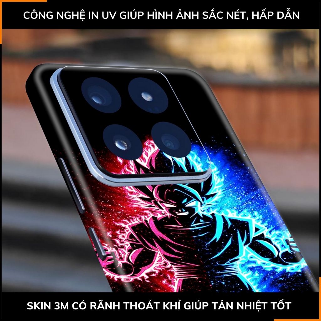 Dán skin điện thoại Xiaomi Mi 14 , Mi 14 Pro full body và camera nhập khẩu chính hãng USA in hình Dragon Ball - SKD D08 phụ kiện điện thoại huỳnh tân store
