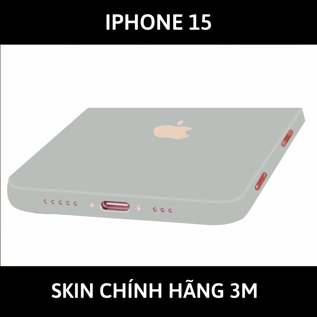 Dán skin điện thoại Iphone 15, Iphone 15 Plus full body và camera nhập khẩu chính hãng USA phụ kiện điện thoại huỳnh tân store - PASTEL BLACK - Warp Skin Collection