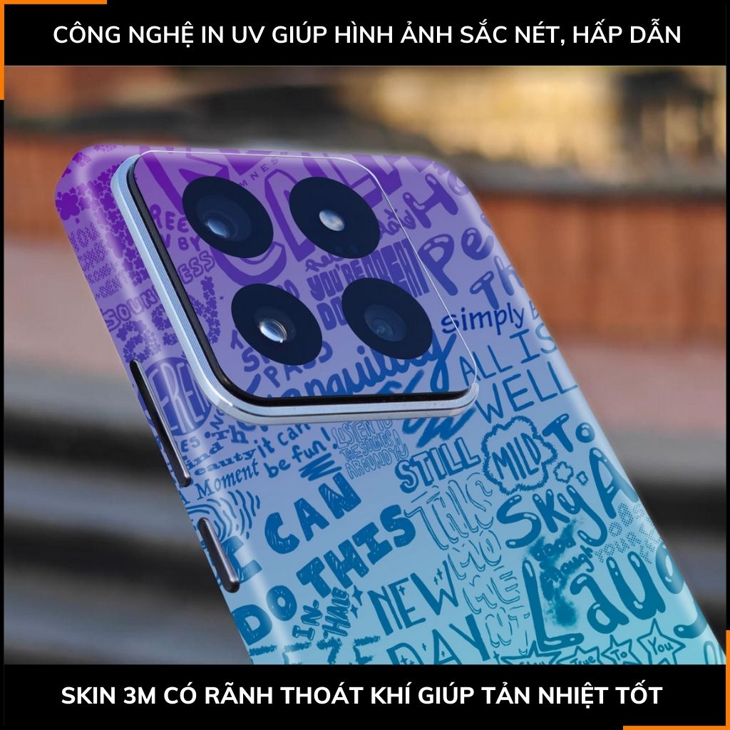 Dán skin điện thoại Xiaomi Mi 14 , Mi 14 Pro full body và camera nhập khẩu chính hãng USA in hình STICKER BOOM - SKD L04 phụ kiện điện thoại huỳnh tân store
