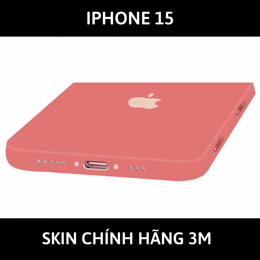 Dán skin điện thoại Iphone 15, Iphone 15 Plus full body và camera nhập khẩu chính hãng USA phụ kiện điện thoại huỳnh tân store - PASTEL RED - Warp Skin Collection