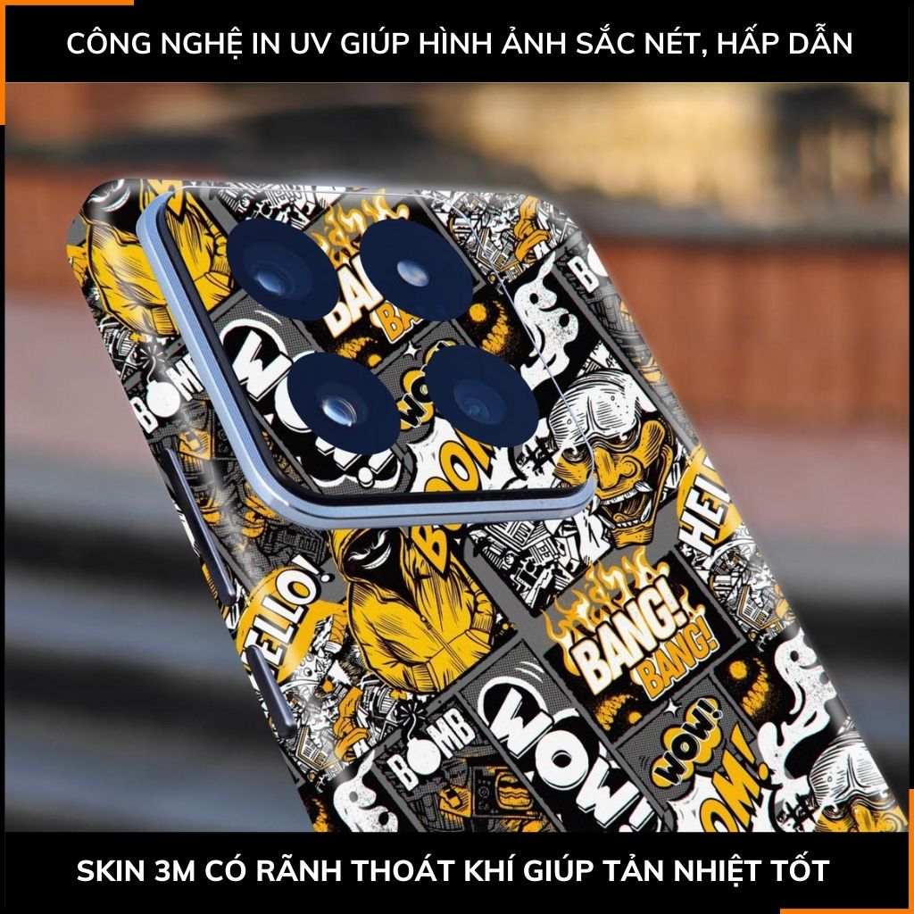 Dán skin điện thoại Xiaomi Mi 14 , Mi 14 Pro full body và camera nhập khẩu chính hãng USA in hình STICKER BOOM - SKD L05 phụ kiện điện thoại huỳnh tân store