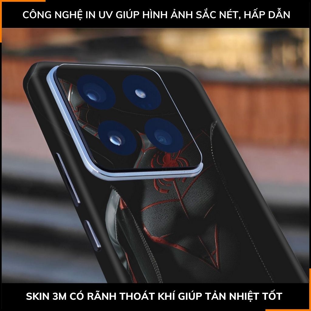 Dán skin điện thoại Xiaomi Mi 14 , Mi 14 Pro full body và camera nhập khẩu chính hãng USA in hình MERRY SPIDER MAN - SKD V01 phụ kiện điện thoại huỳnh tân store