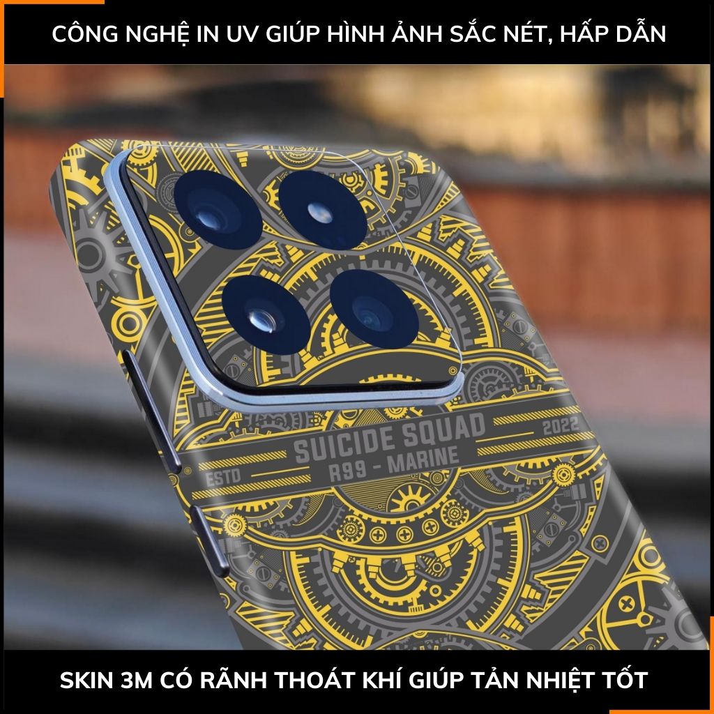 Dán skin điện thoại Xiaomi Mi 14 , Mi 14 Pro full body và camera nhập khẩu chính hãng USA in hình TECHNOLOGIC - SKD T03 phụ kiện điện thoại huỳnh tân store