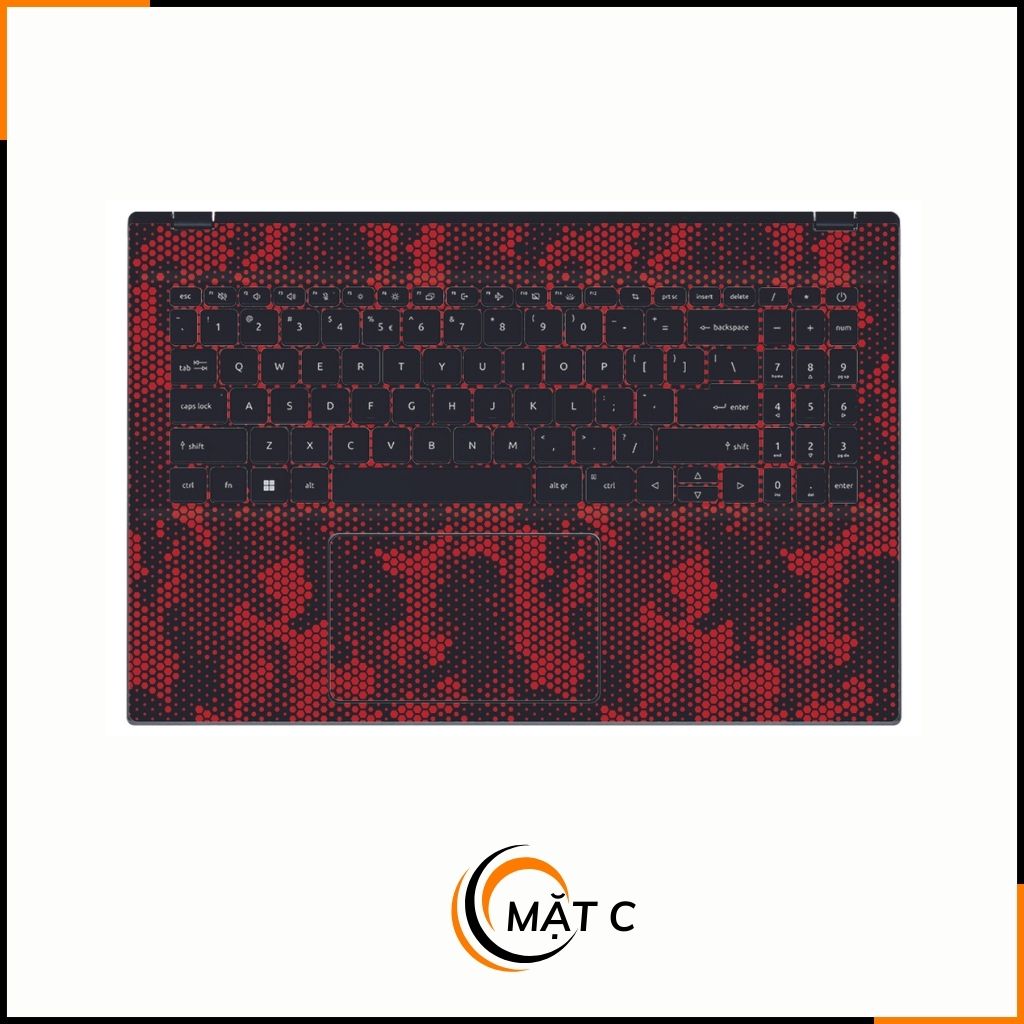 Dán skin laptop asus, dell , acer, hp, msi chính hãng ORAFOL nhập khẩu ĐỨC - SKIN 3M - LAPTOP - MAMBA RED  - SK B03 02 phụ kiện điện thoại huỳnh tân store