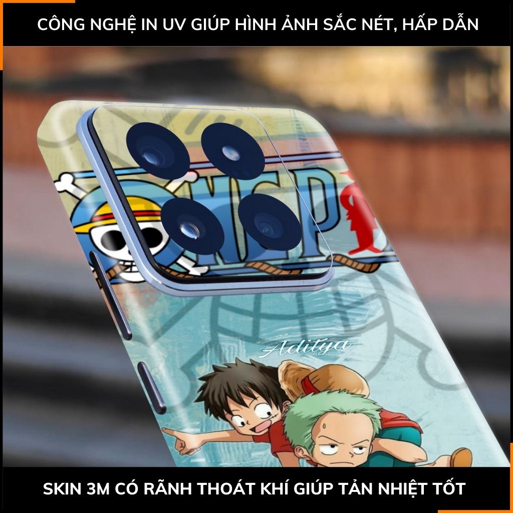 Dán skin điện thoại Xiaomi Mi 14 , Mi 14 Pro full body và camera nhập khẩu chính hãng USA in hình ONE PIECE - SKD G07 phụ kiện điện thoại huỳnh tân store