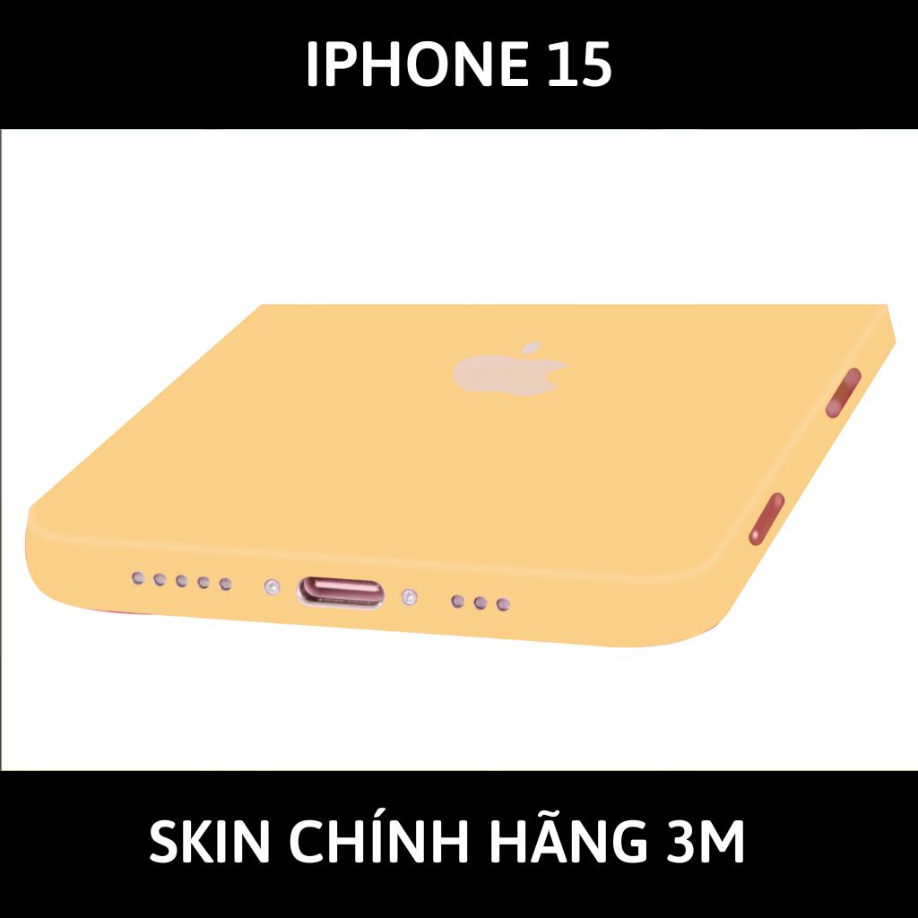 Dán skin điện thoại Iphone 15, Iphone 15 Plus full body và camera nhập khẩu chính hãng USA phụ kiện điện thoại huỳnh tân store - PASTEL YELLOW - Warp Skin Collection