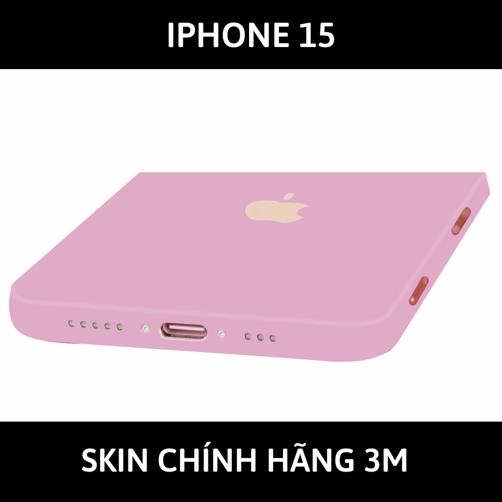 Dán skin điện thoại Iphone 15, Iphone 15 Plus full body và camera nhập khẩu chính hãng USA phụ kiện điện thoại huỳnh tân store - PASTEL PINK - Warp Skin Collection