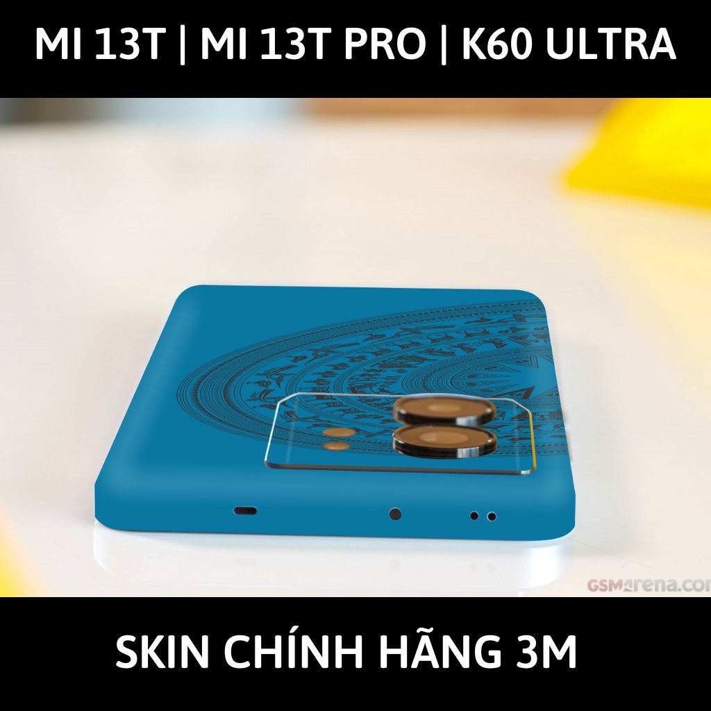 Dán skin điện thoại Mi 13T | Mi 13T Pro  | K60 Ultra full body và camera nhập khẩu chính hãng USA phụ kiện điện thoại huỳnh tân store - NỬA TRỐNG ĐỒNG BLUE - Warp Skin Collection