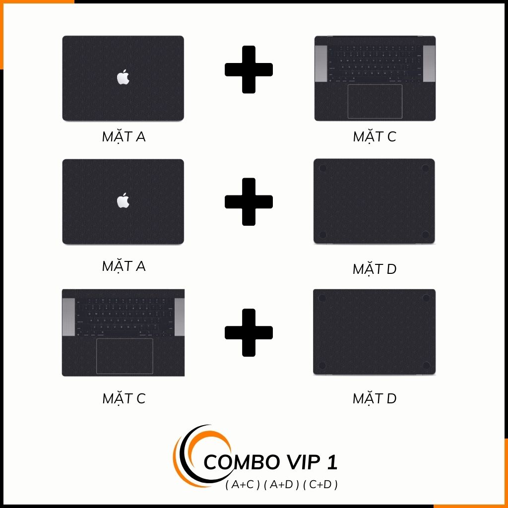 Dán skin macbook pro, macbook air chính hãng 3M nhập khẩu USA - SKIN 3M - MACBOOK - PATTEN TEXTURE 04 - SK-B05-04 phụ kiện điện thoại huỳnh tân store