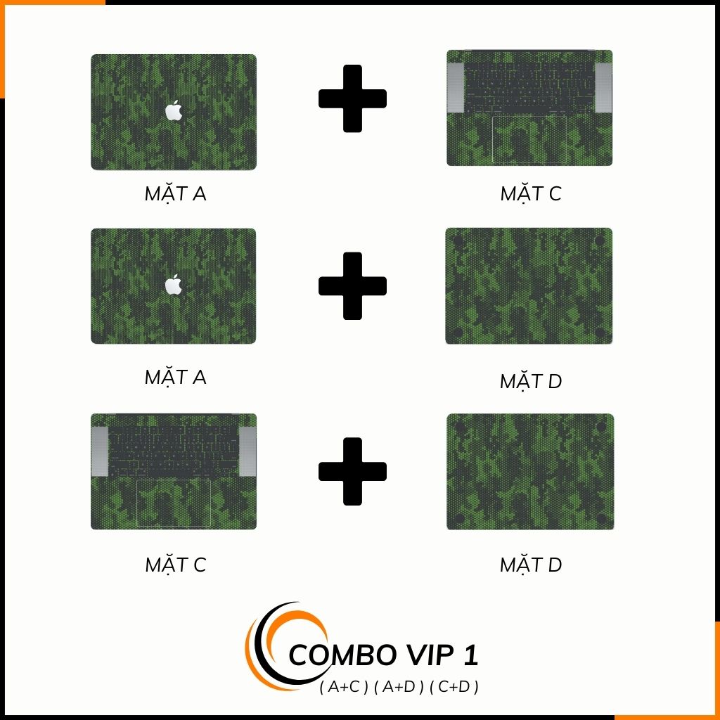 Dán skin macbook pro, macbook air chính hãng 3M nhập khẩu USA - SKIN 3M - MACBOOK - MAMBA GREEN - SK-B03-03 phụ kiện điện thoại huỳnh tân store