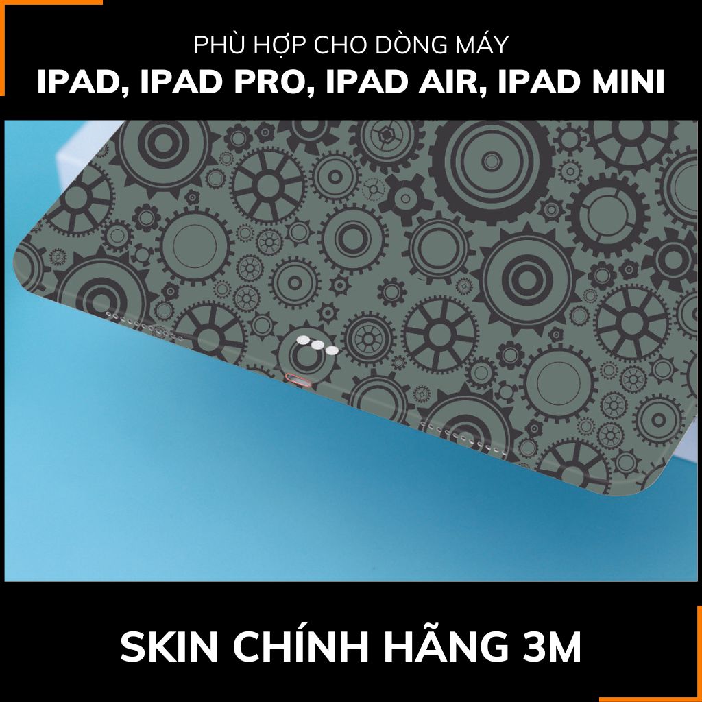 Dán skin ipad , ipad pro, ipad air , ipad mini full body và camera chính hãng 3M - BÁNH RĂNG - SK-B10-01 phụ kiện điện thoại huỳnh tân store