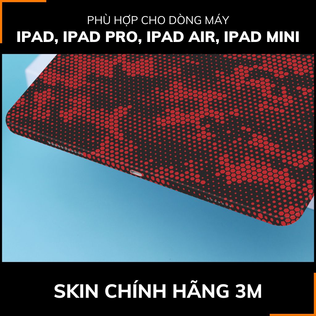 Dán skin ipad , ipad pro, ipad air , ipad mini full body và camera chính hãng 3M - MAMBA RED - SK-B03-02 phụ kiện điện thoại huỳnh tân store