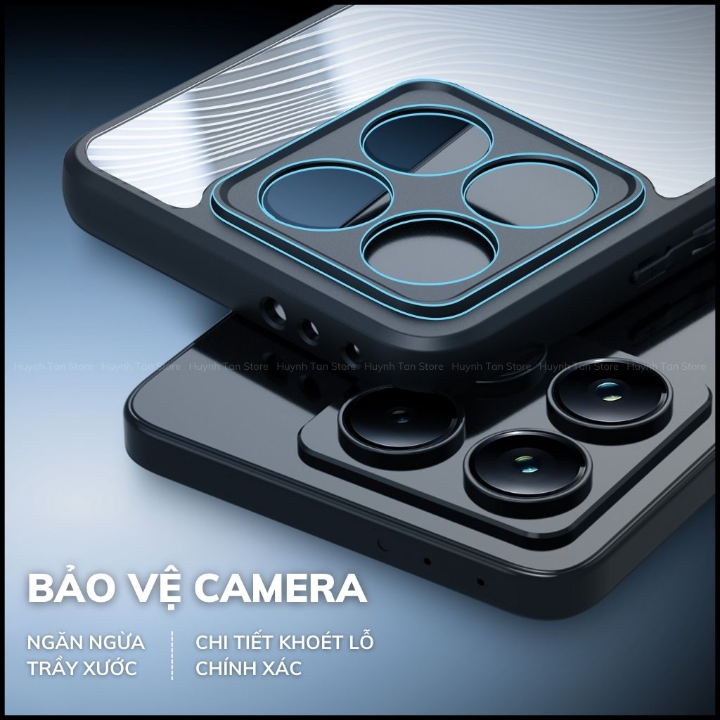 Ốp lưng xiaomi mi 14t aimo chính hãng duxducis chống va đập trong suốt không ố vàng huỳnh tân store