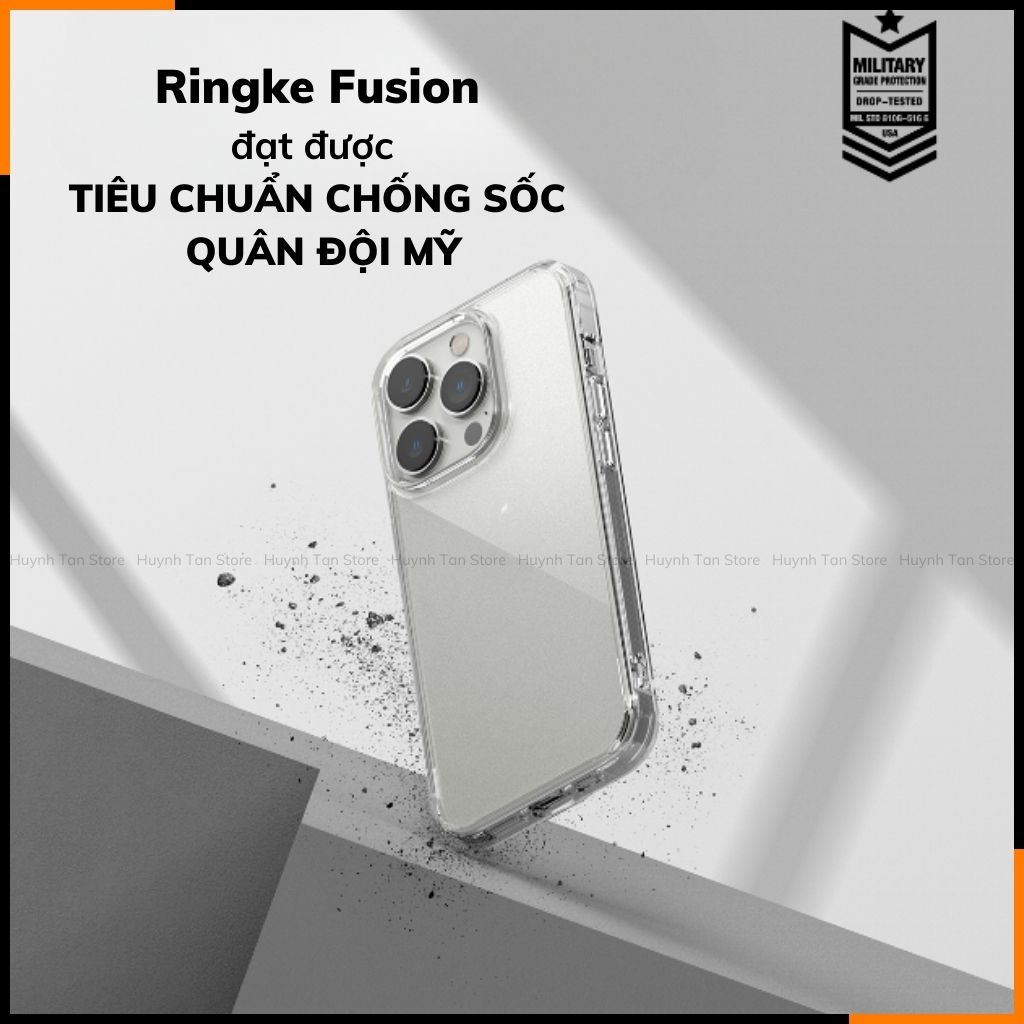 Ốp lưng iphone 16 Pro Max RINGKE chính hãng trong suốt chống sốc FUSION X chống ố vàng huỳnh tân store