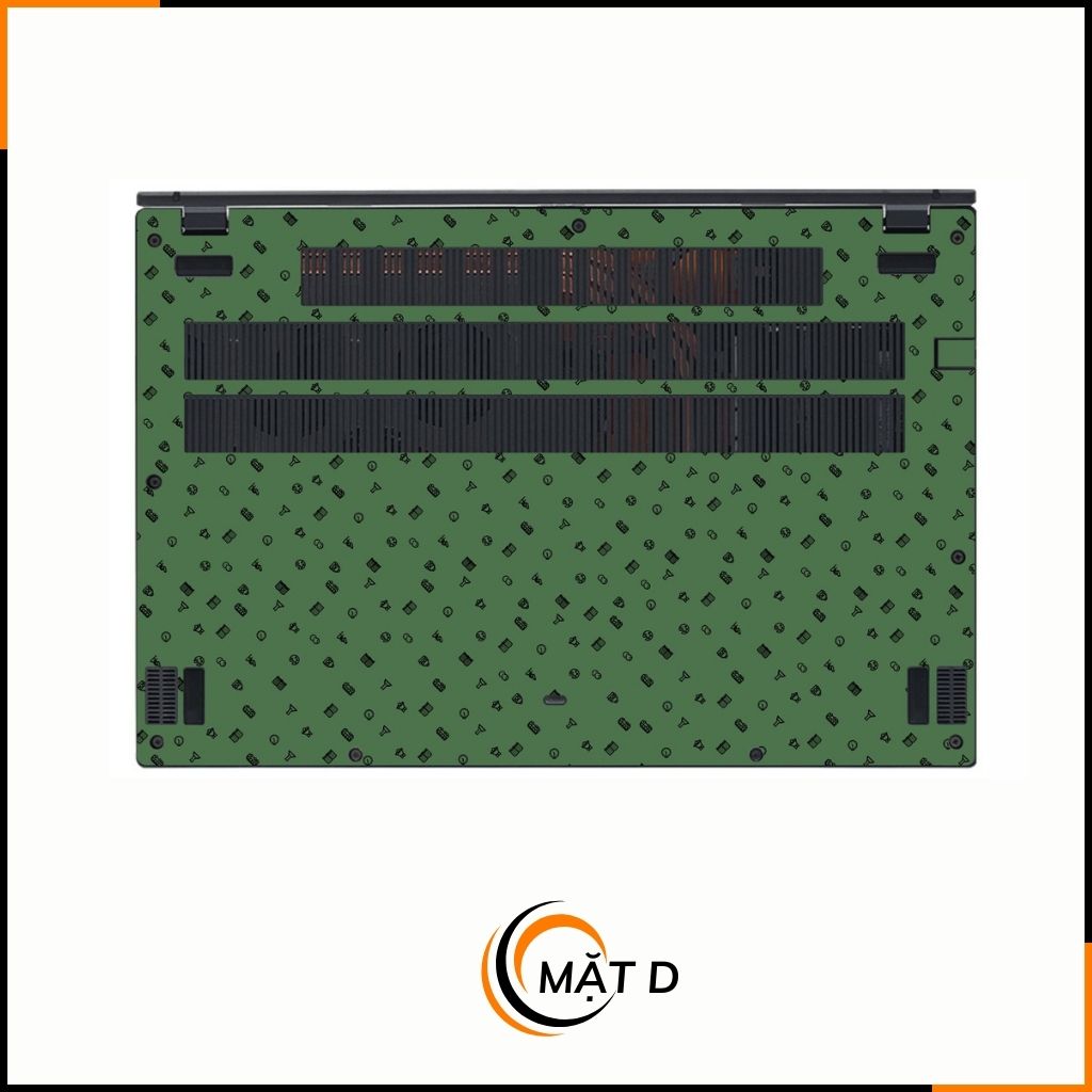 Dán skin laptop asus, dell , acer, hp, msi chính hãng ORAFOL nhập khẩu ĐỨC - SKIN 3M - LAPTOP - MANY STICKER GREEN  - SK B14 05 phụ kiện điện thoại huỳnh tân store