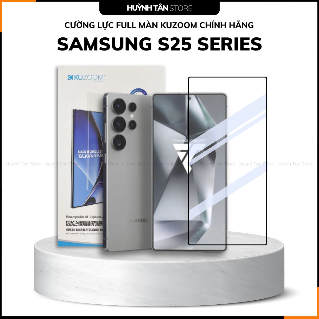 Cường lực Samsung S25 , S25 Plus , S25 Ultra full màn chính hãng kuzoom