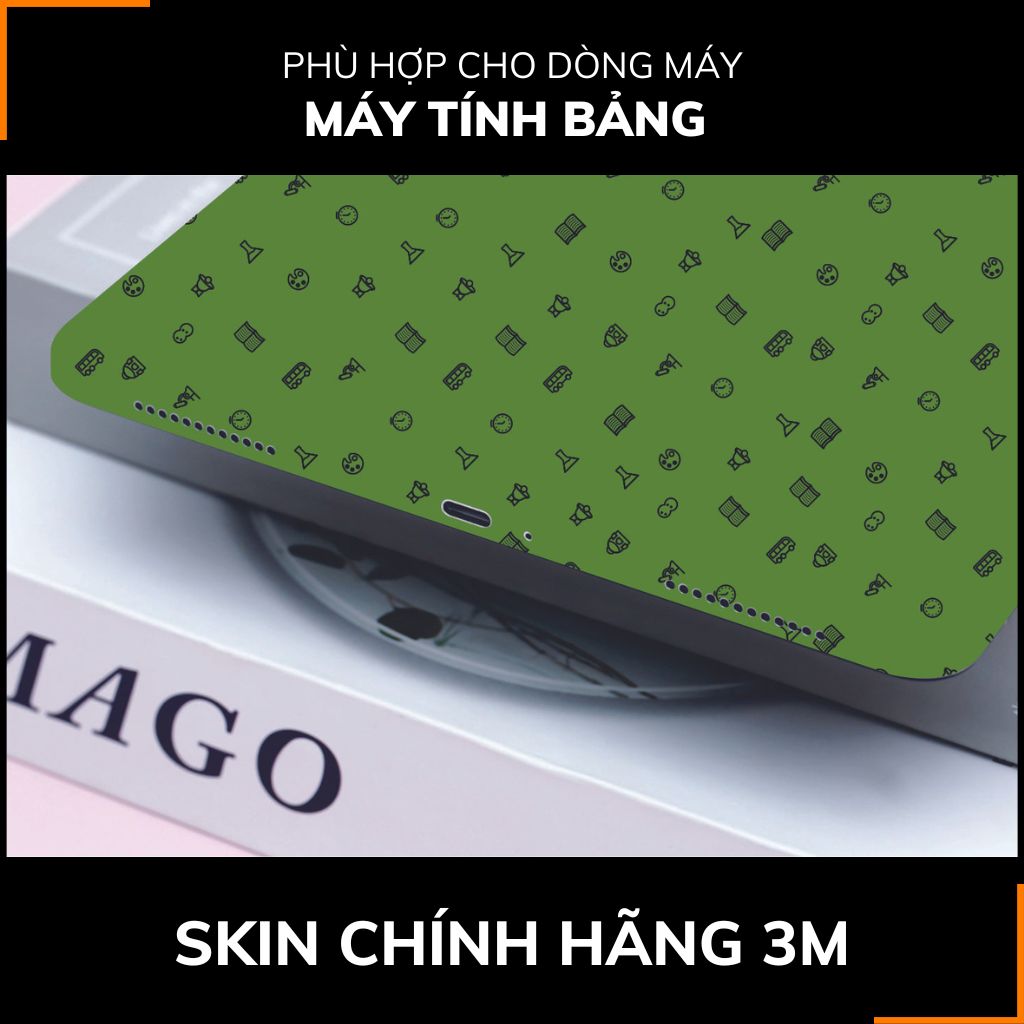 Dán skin máy tính bảng xiaomi, huawei, oppo, lenovo, google, microsoft, vivo  full body và camera chính hãng ORAFOL nhập khẩu từ ĐỨC MÁY TÍNH BẢNG  - MANY STICKER GREEN -  SK B14 05 phụ kiện điện thoại huỳnh tân store