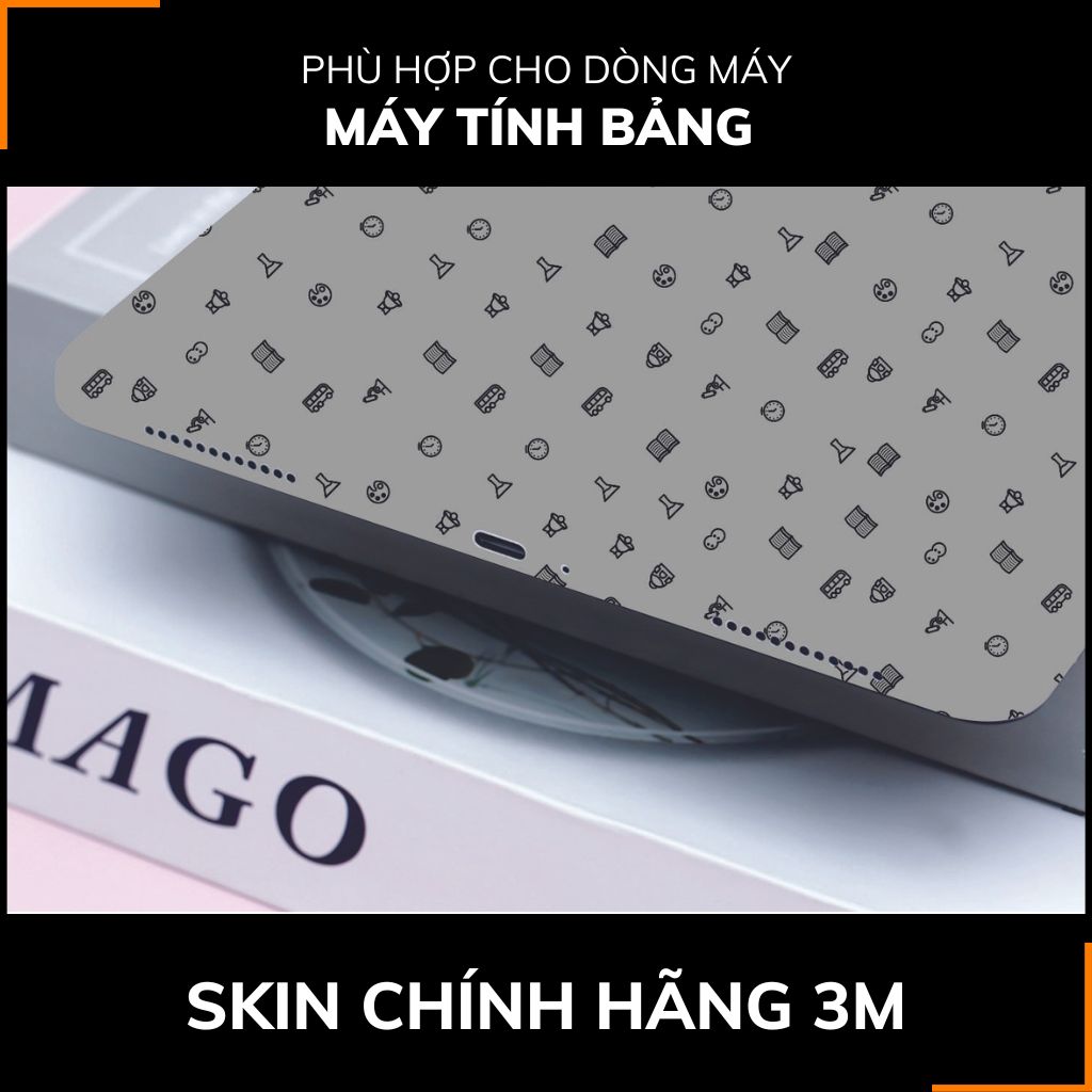 Dán skin máy tính bảng xiaomi, huawei, oppo, lenovo, google, microsoft, vivo full body và camera chính hãng ORAFOL nhập khẩu từ ĐỨC MÁY TÍNH BẢNG - MANY STICKER GREY - SK B14 03 phụ kiện điện thoại huỳnh tân store