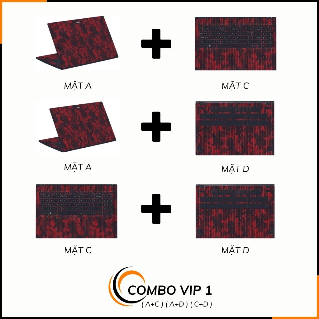 Dán skin laptop asus, dell , acer, hp, msi chính hãng ORAFOL nhập khẩu ĐỨC - SKIN 3M - LAPTOP - MAMBA RED  - SK B03 02 phụ kiện điện thoại huỳnh tân store