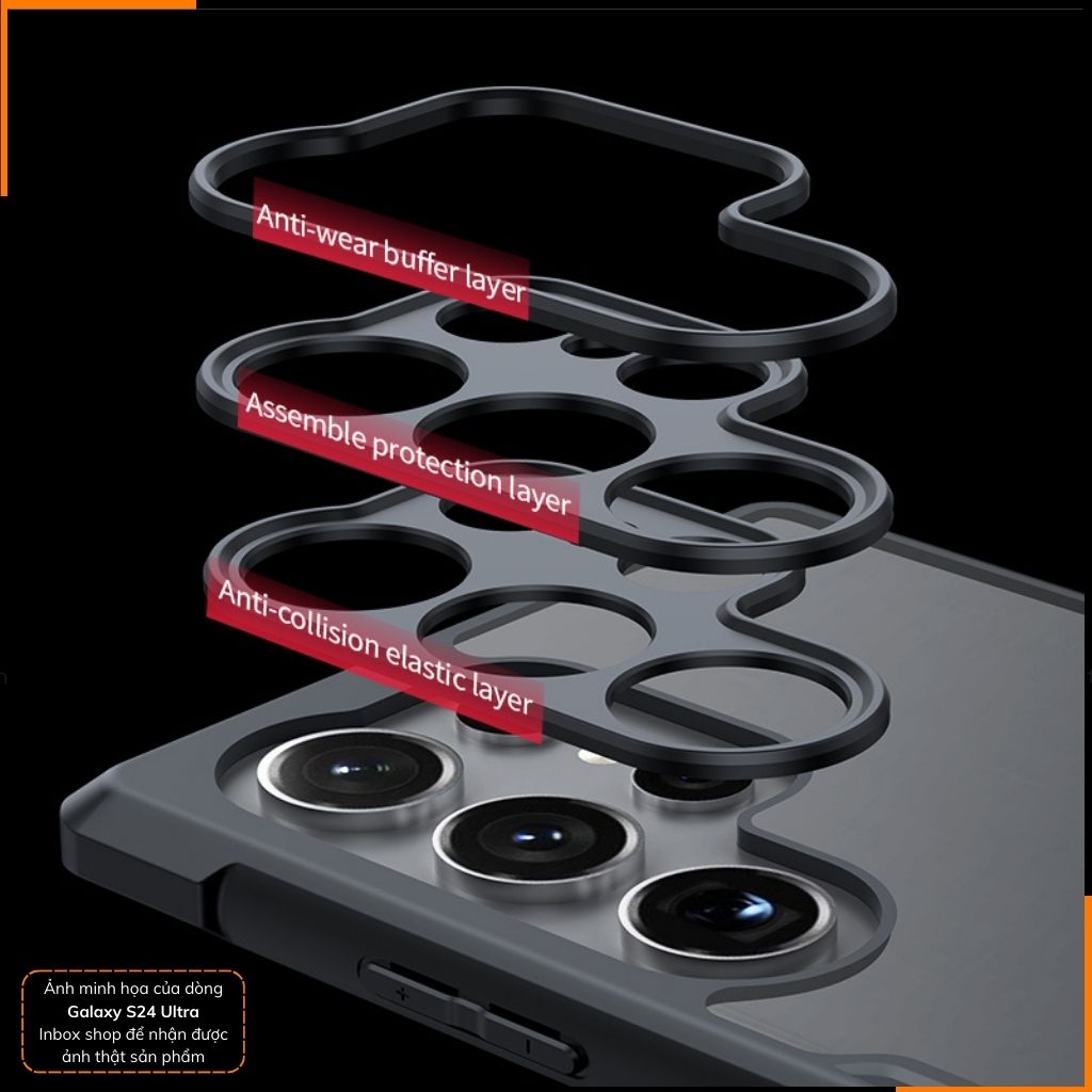 Ốp lưng samsung s24 ultra chống sốc xundd bảo vệ camera chính hãng chống ố vàng phụ kiện điện thoại huỳnh tân store
