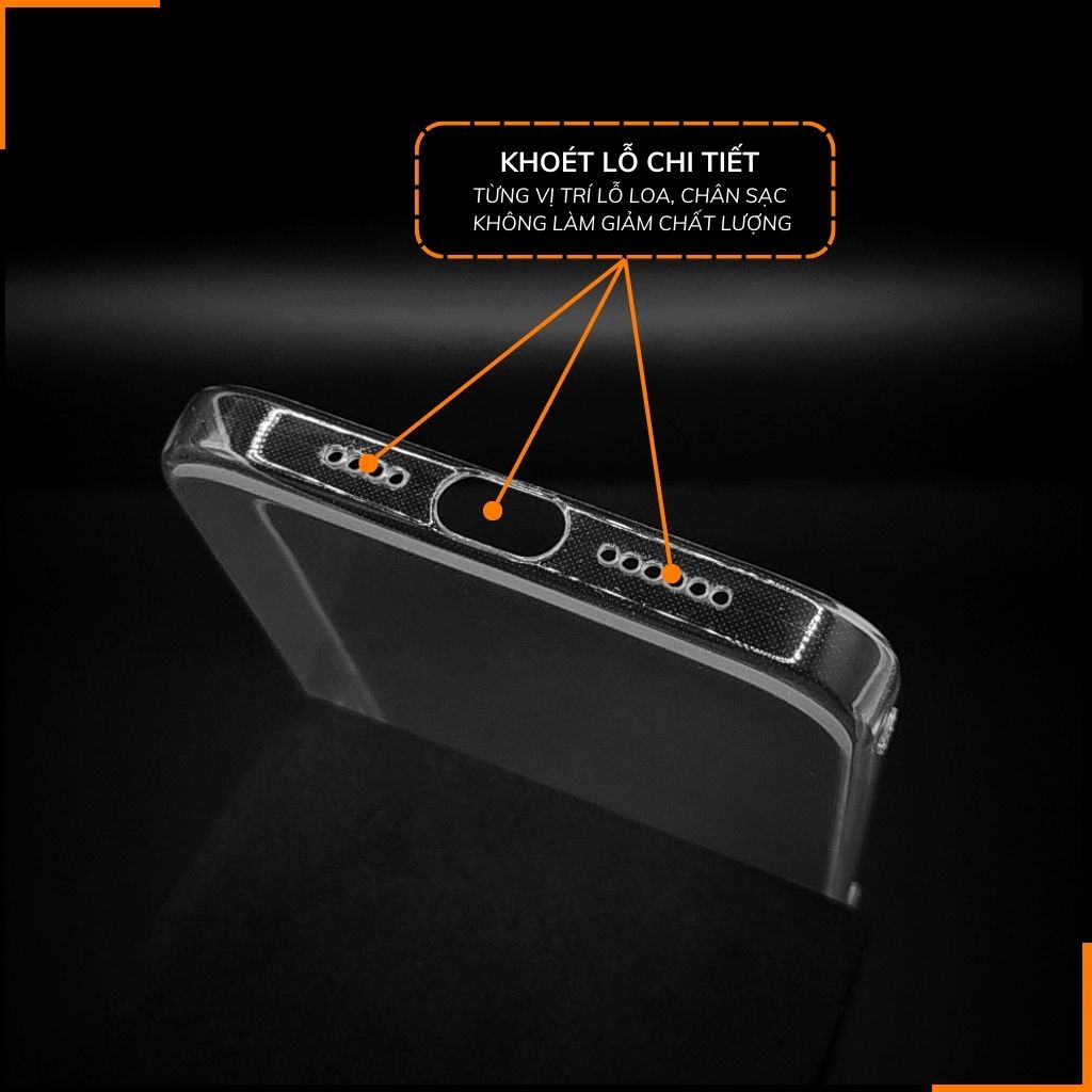 Ốp lưng iphone 15 promax silicon GOR trong suốt chính hãng bảo vệ camera phụ kiện huỳnh tân store
