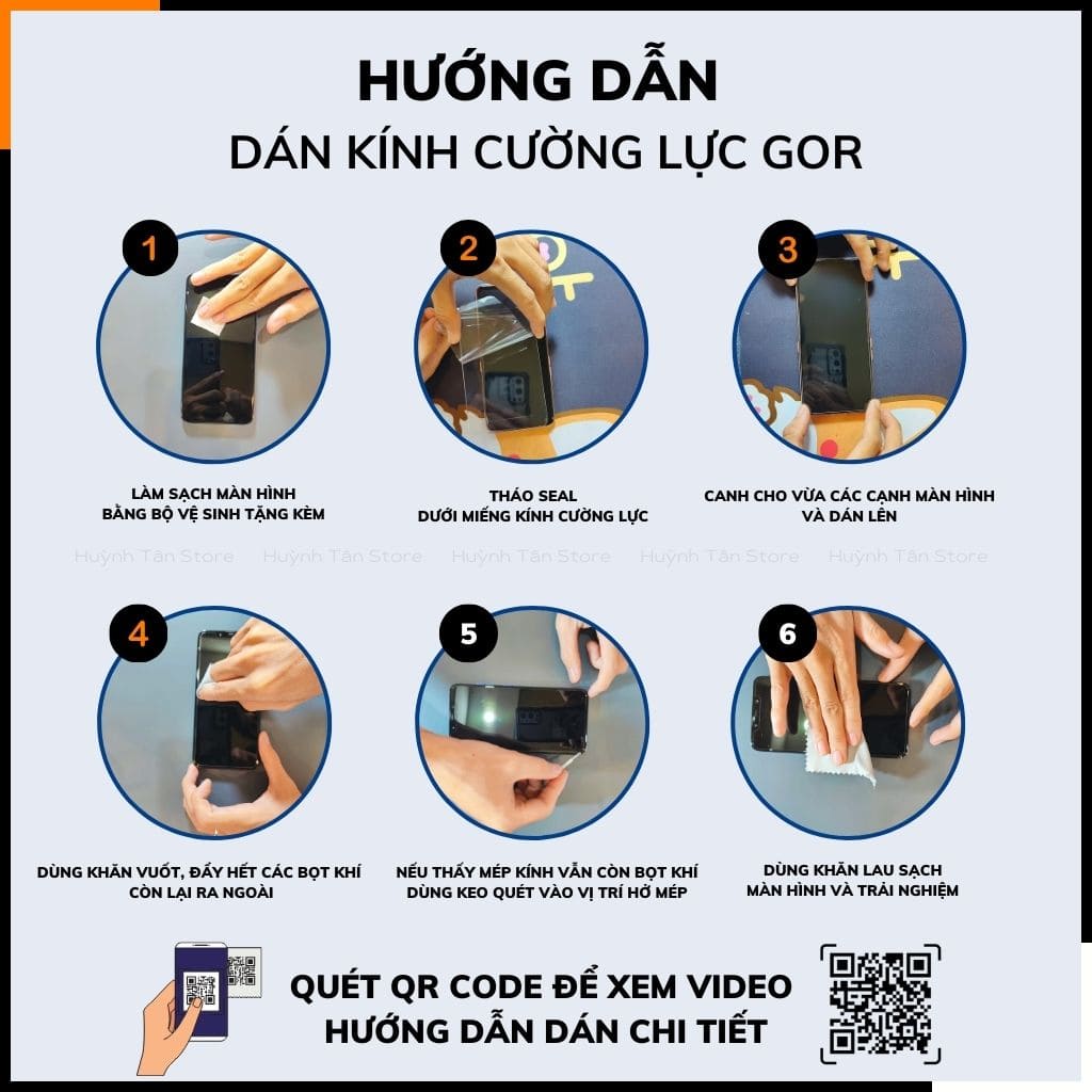 Kính cường lực redmagic 9 pro trong suốt KHÔNG FULL MÀN chống bám vân tay chính hãng GOR phụ kiện huỳnh tân store