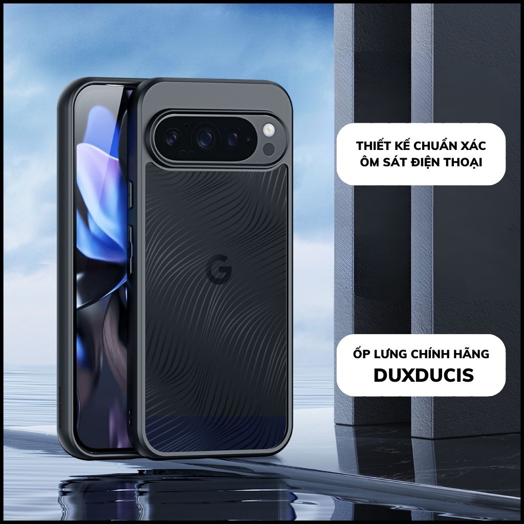 Ốp lưng google pixel 9 9 pro aimo chính hãng duxducis chống va đập trong suốt không ố vàng huỳnh tân store