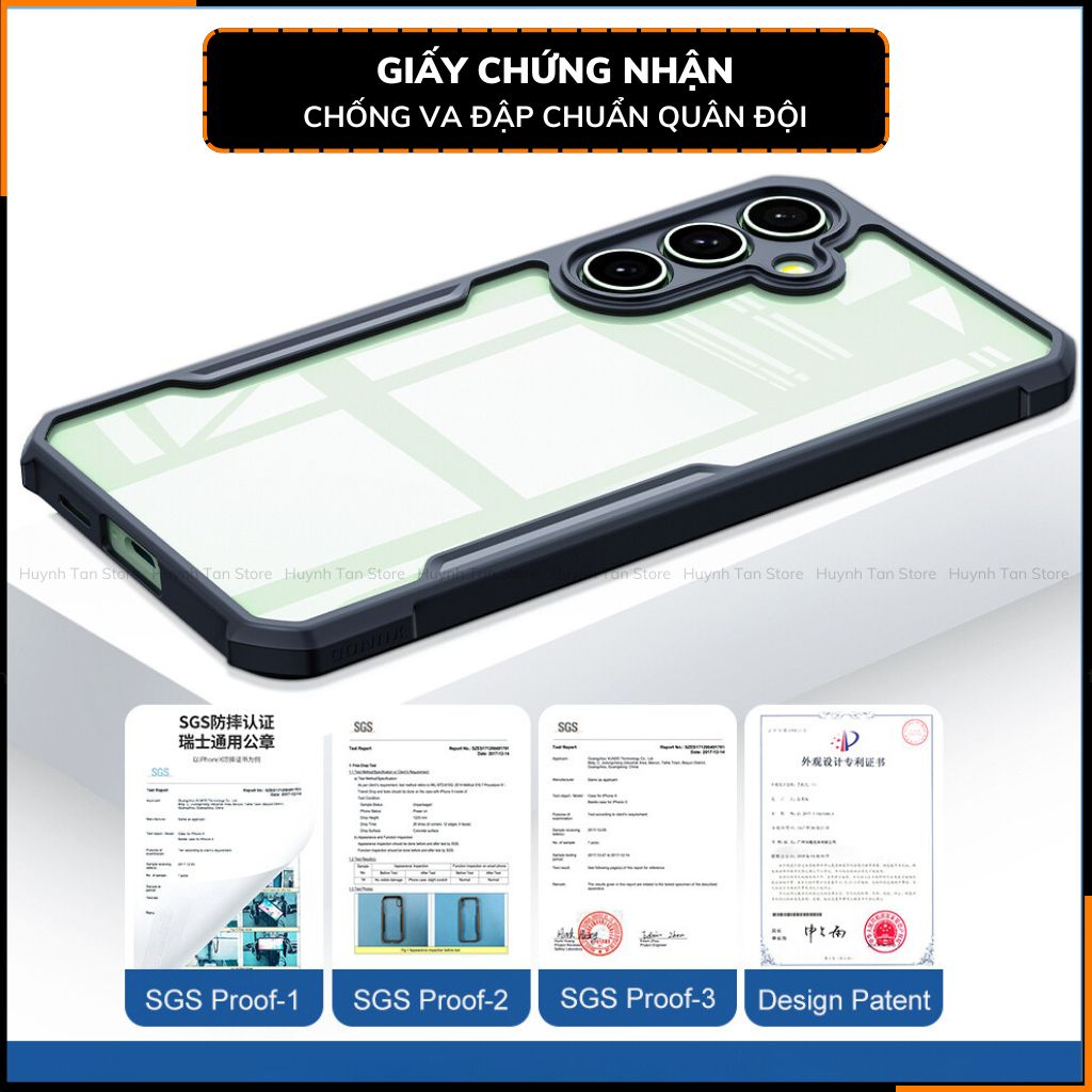 Ốp lưng Samsung S24 Fe chống sốc xundd bảo vệ camera chính hãng chống ố vàng phụ kiện điện thoại huỳnh tân store