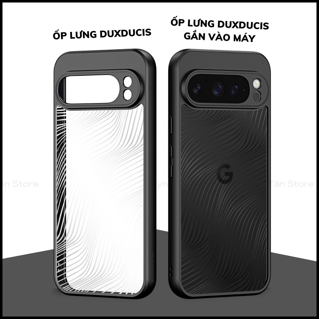 Ốp lưng google pixel 9 pro xl aimo chính hãng duxducis chống va đập trong suốt không ố vàng huỳnh tân store