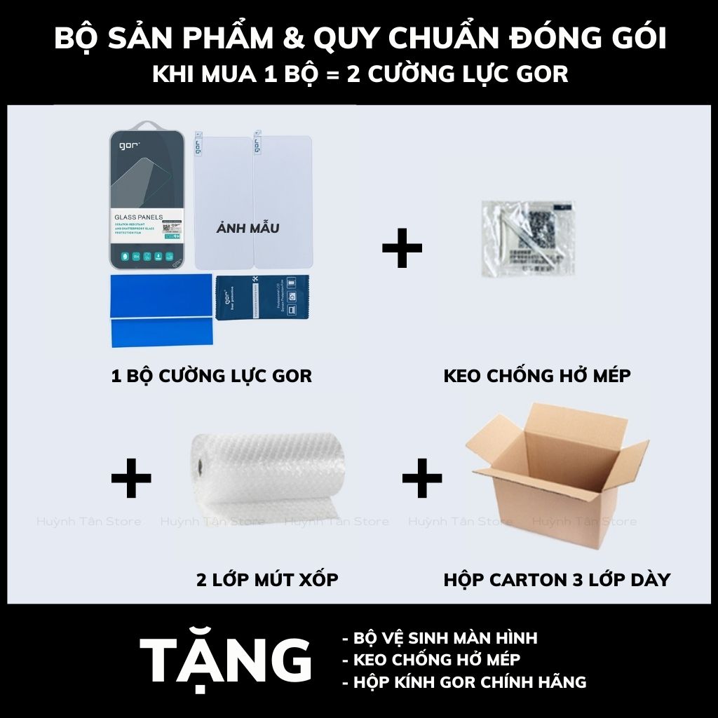 Cường lực samsung s23 fe trong suốt KHÔNG FULL MÀN chống bám vân tay chính hãng GOR phụ kiện huỳnh tân store