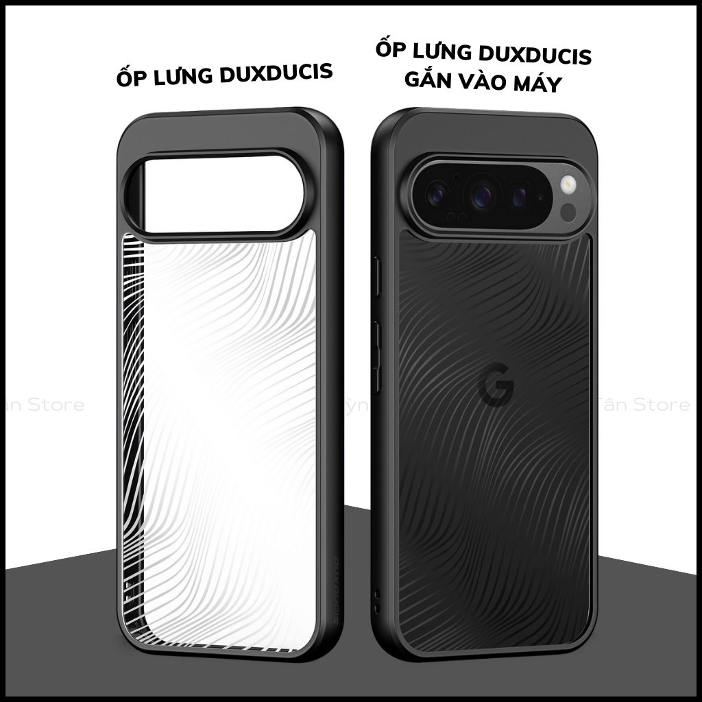 Ốp lưng google pixel 9 9 pro aimo chính hãng duxducis chống va đập trong suốt không ố vàng huỳnh tân store
