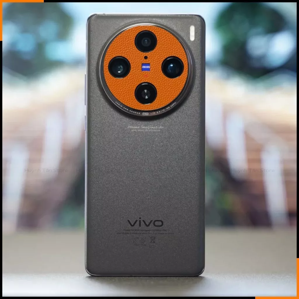 Miếng dán camera vivo x200 pro mini x100 pro x100 ultra skin mccal vân da in logo máy ảnh chống trầy xướt bảo vệ camera