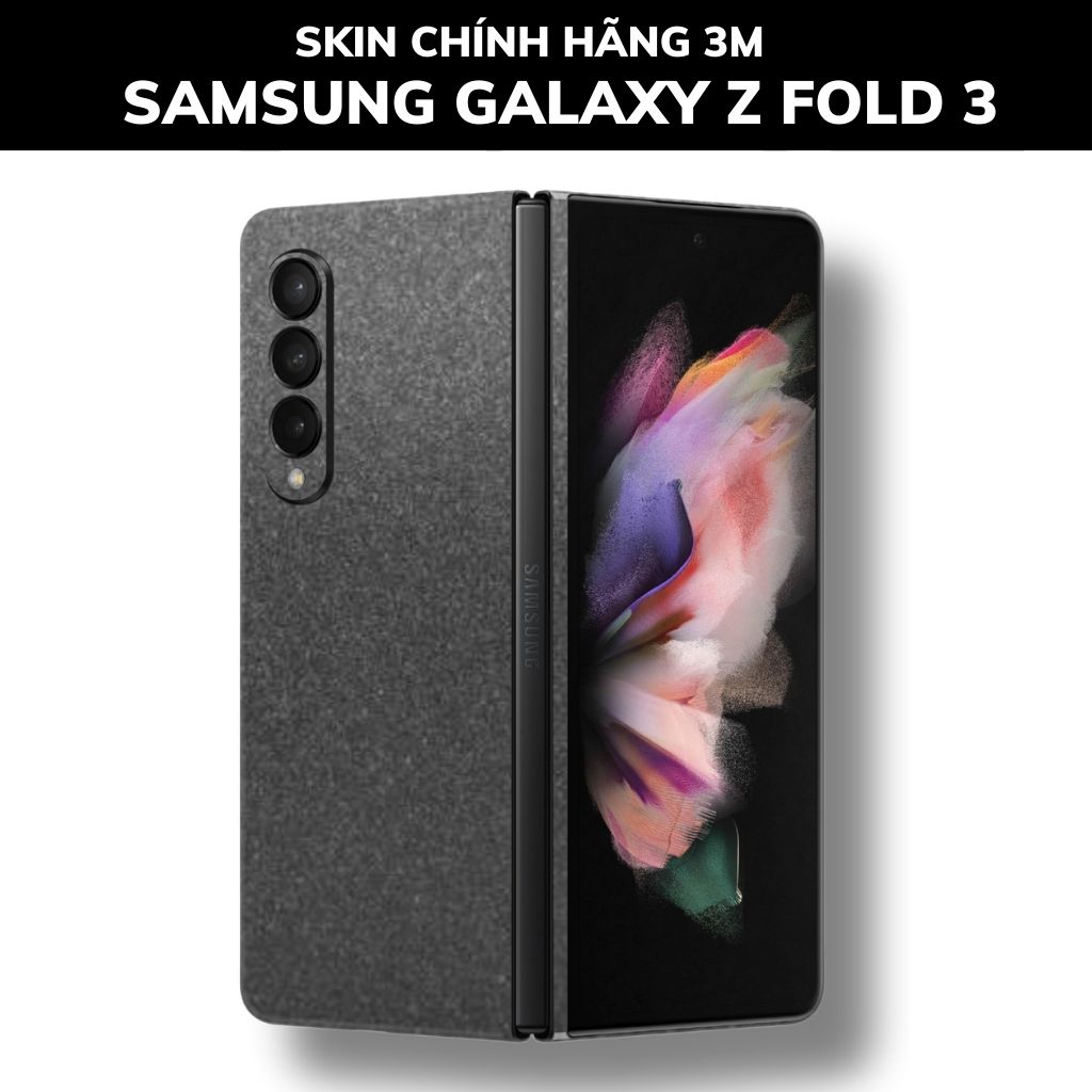 Skin 3m samsung galaxy Z Fold 4, Z Fold 3, Z Fold 2 full body và camera nhập khẩu chính hãng USA phụ kiện điện thoại huỳnh tân store - Dark Grey - Warp Skin Collection