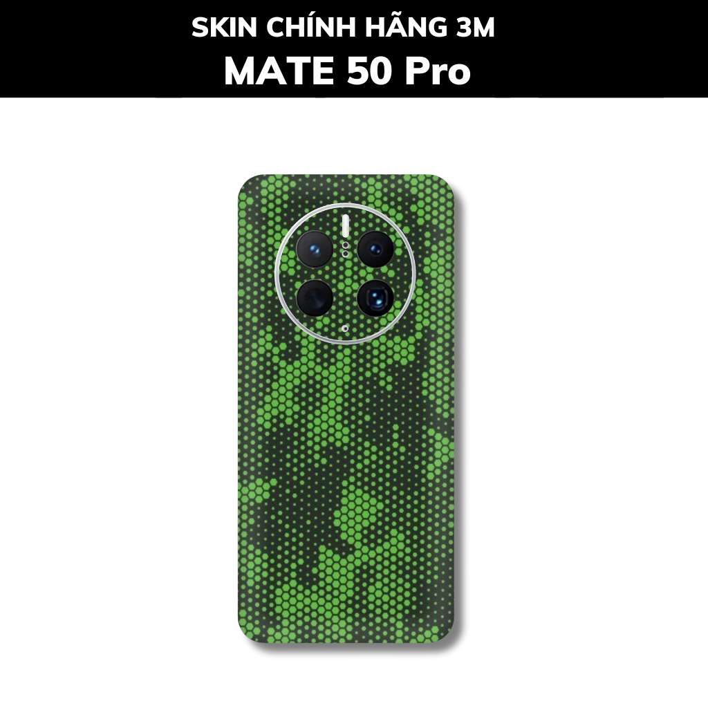 Dán skin điện thoại Huawei Mate 50 Pro full body và camera nhập khẩu chính hãng USA phụ kiện điện thoại huỳnh tân store - Mamba Green - Warp Skin Collection