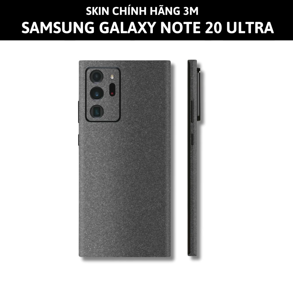 Skin 3m samsung galaxy note 20, note 20 ultra full body và camera nhập khẩu chính hãng USA phụ kiện điện thoại huỳnh tân store - Oracal Dark Grey - Warp Skin Collection