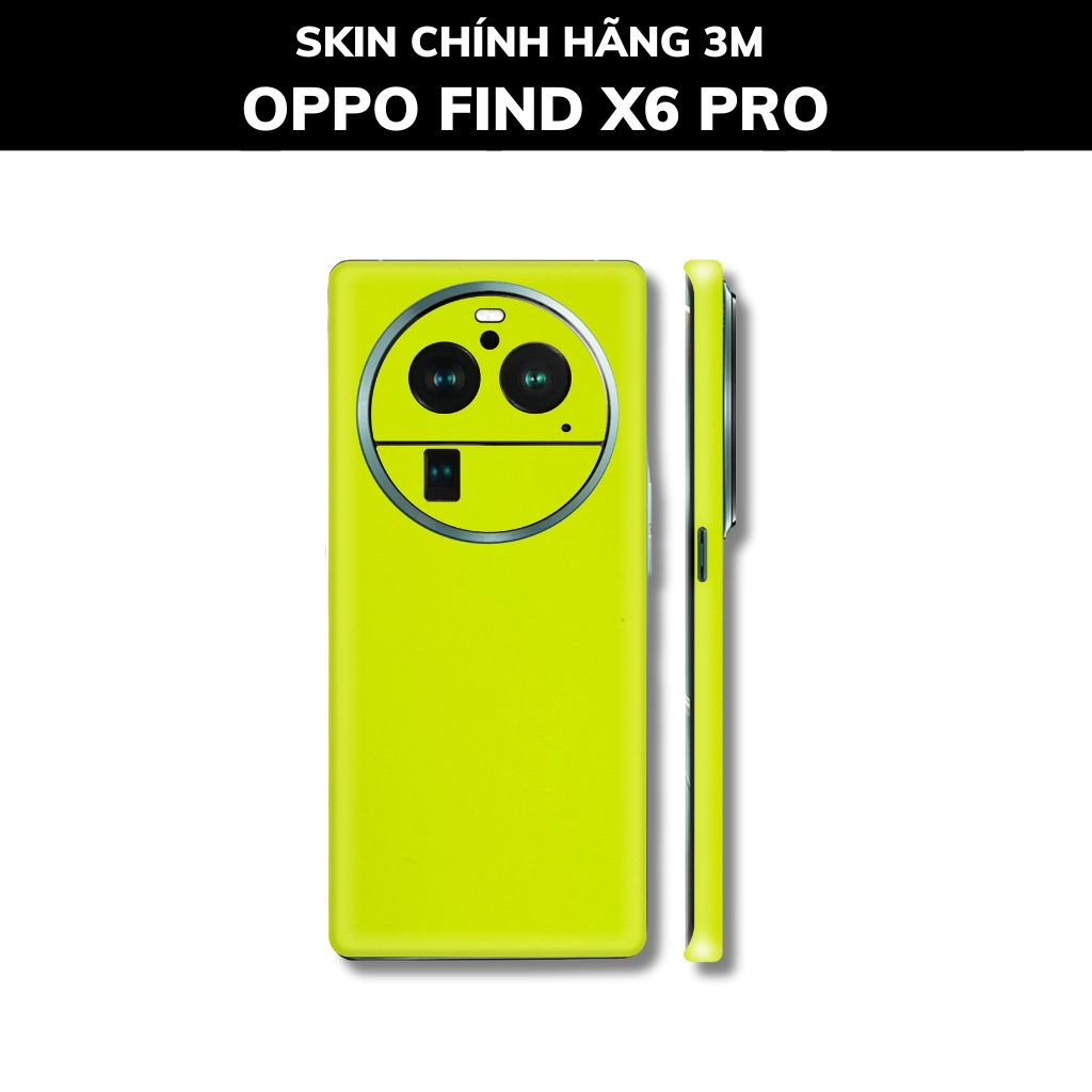 Dán skin điện thoại Oppo Find X6 Pro full body và camera nhập khẩu chính hãng USA phụ kiện điện thoại huỳnh tân store - Yellow Neo - Warp Skin Collection