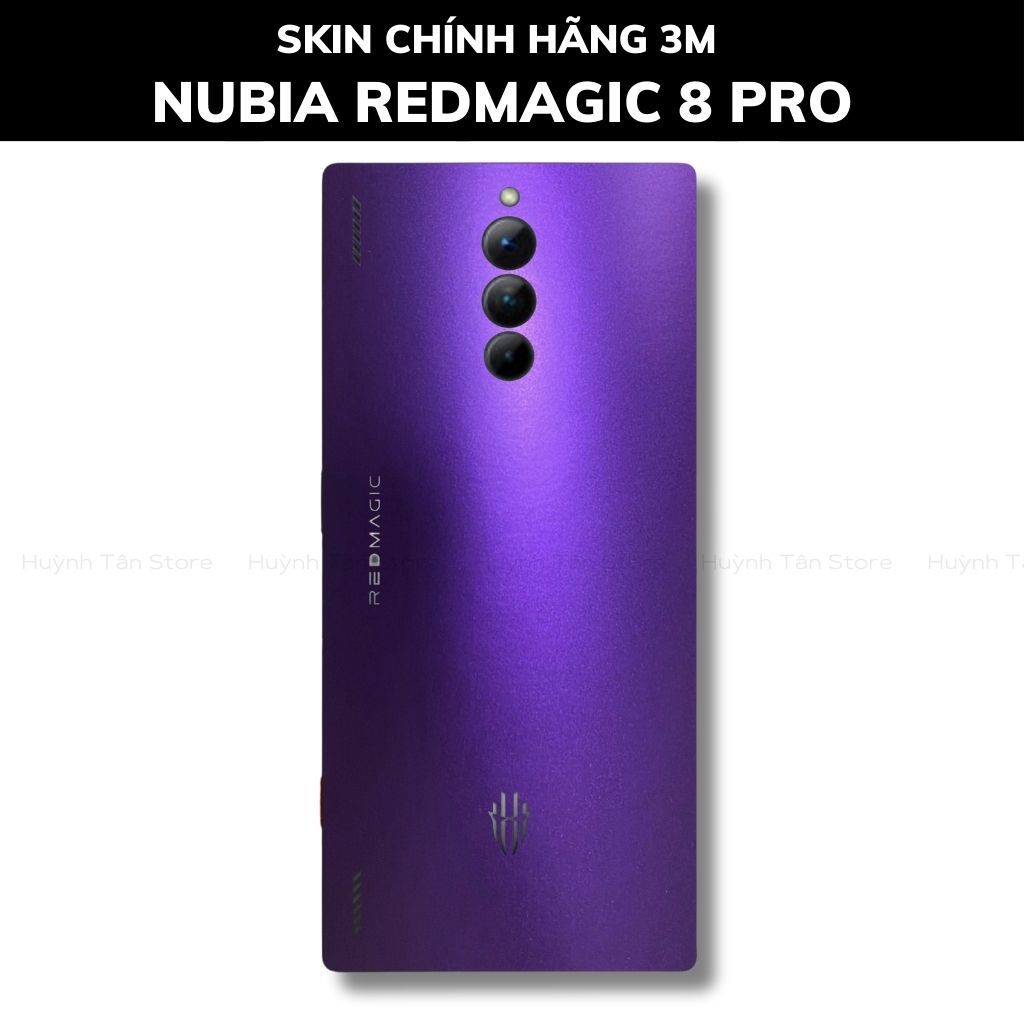 Skin 3m Nubia Redmagic 8 Pro, 8 Pro Plus full body và camera nhập khẩu chính hãng USA phụ kiện điện thoại huỳnh tân store - Oracal Deep Pupper - Warp Skin Collection