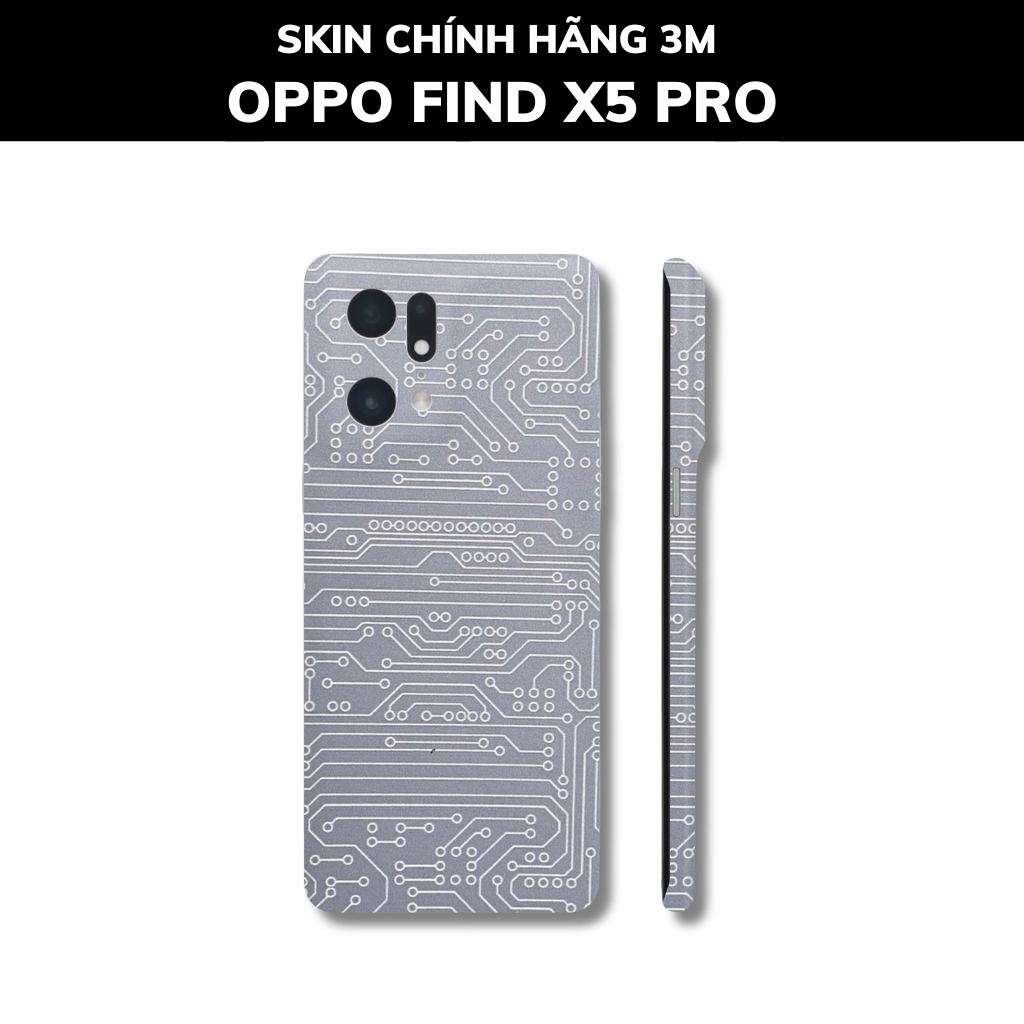 Dán skin điện thoại Oppo Find X5 Pro full body và camera nhập khẩu chính hãng USA phụ kiện điện thoại huỳnh tân store - Electronic White - Warp Skin Collection