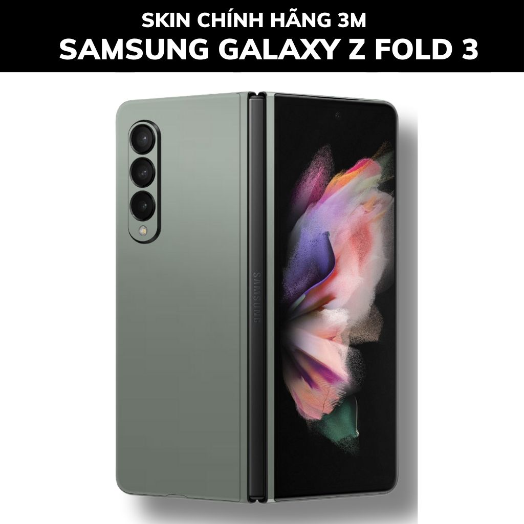 Skin 3m samsung galaxy Z Fold 4, Z Fold 3, Z Fold 2 full body và camera nhập khẩu chính hãng USA phụ kiện điện thoại huỳnh tân store - Battelship Grey - Warp Skin Collection