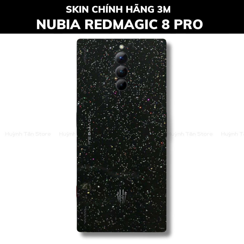 Skin 3m Nubia Redmagic 8 Pro, 8 Pro Plus full body và camera nhập khẩu chính hãng USA phụ kiện điện thoại huỳnh tân store - Galaxy Black - Warp Skin Collection