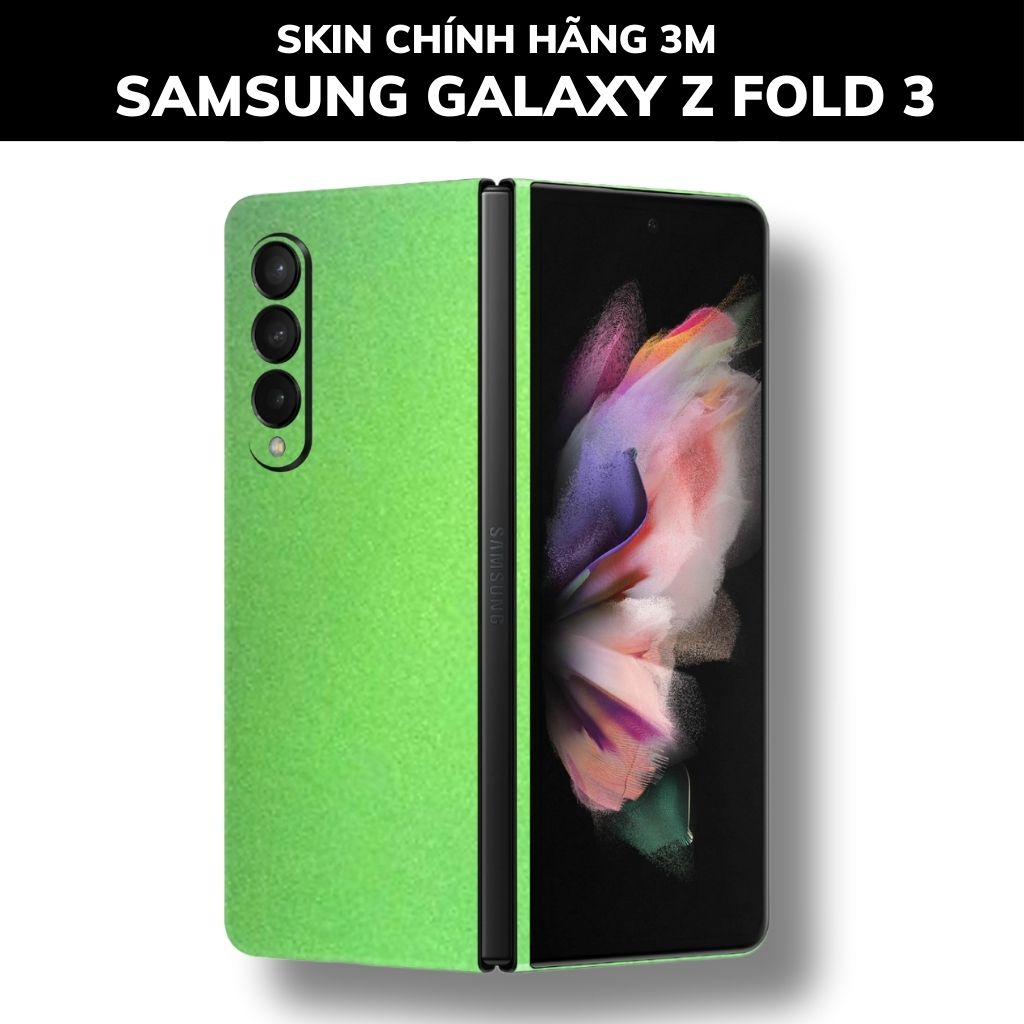 Skin 3m samsung galaxy Z Fold 4, Z Fold 3, Z Fold 2 full body và camera nhập khẩu chính hãng USA phụ kiện điện thoại huỳnh tân store - Oracal Green Brown - Warp Skin Collection