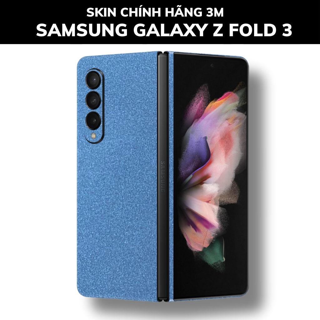 Skin 3m samsung galaxy Z Fold 4, Z Fold 3, Z Fold 2 full body và camera nhập khẩu chính hãng USA phụ kiện điện thoại huỳnh tân store - Oracal Dove Blue Metalic - Warp Skin Collection