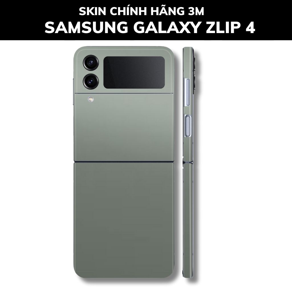 Skin 3m samsung galaxy Z Flip 4, Z Flip 3, Z Flip full body và camera nhập khẩu chính hãng USA phụ kiện điện thoại huỳnh tân store - Battelship Grey - Warp Skin Collection