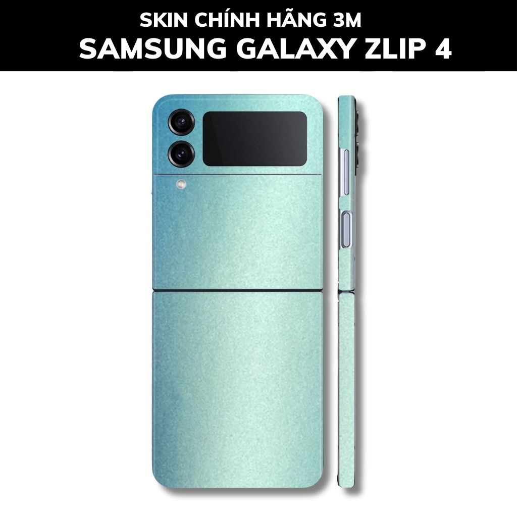 Skin 3m samsung galaxy Z Flip 4, Z Flip 3, Z Flip full body và camera nhập khẩu chính hãng USA phụ kiện điện thoại huỳnh tân store - Oracal Blue Yellow - Warp Skin Collection