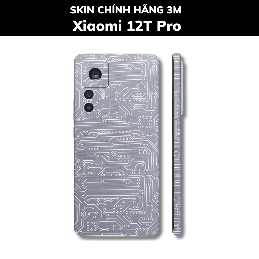 Skin 3m Mi 12T, Mi 12T Pro, K50 Ultra full body và camera nhập khẩu chính hãng USA phụ kiện điện thoại huỳnh tân store - Electronic White - Warp Skin Collection
