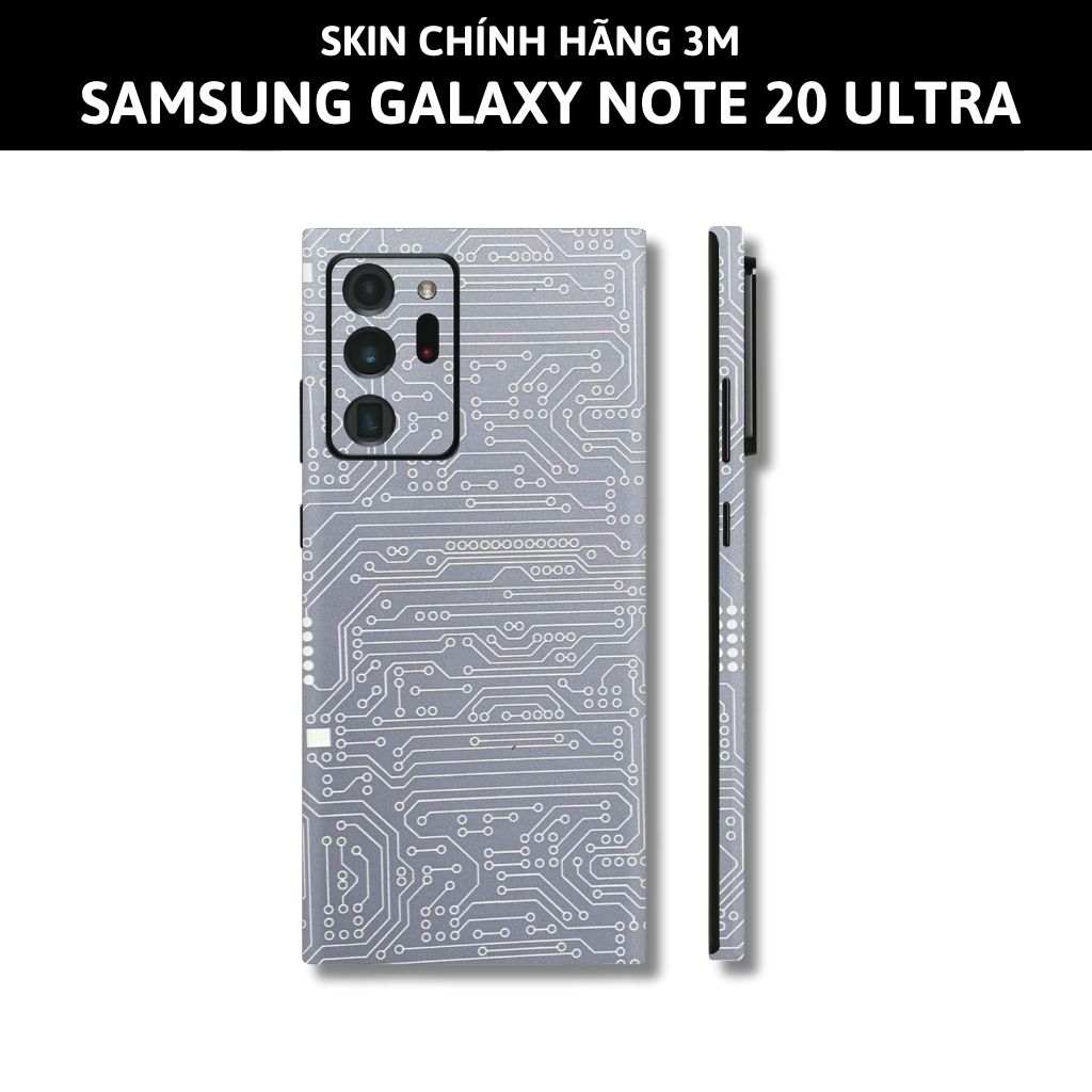 Skin 3m samsung galaxy note 20, note 20 ultra full body và camera nhập khẩu chính hãng USA phụ kiện điện thoại huỳnh tân store - Electronic White 2021 - Warp Skin Collection