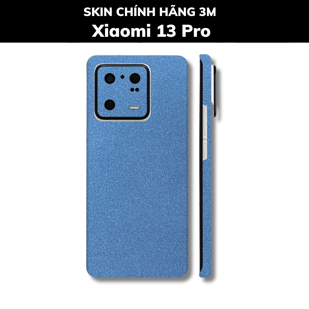 Skin 3m Mi 13 Ultra, Mi 13 Pro, Mi 13  full body và camera nhập khẩu chính hãng USA phụ kiện điện thoại huỳnh tân store - Oracal Dove Blue Metallic - Warp Skin Collection
