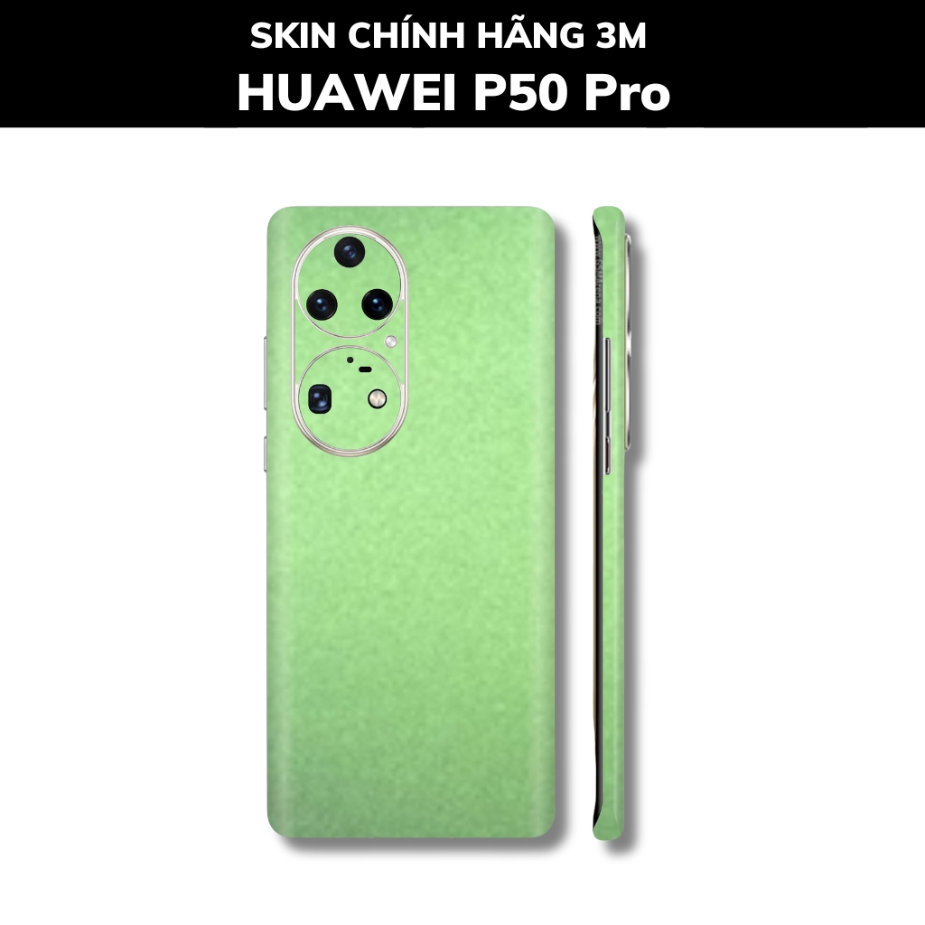 Dán skin điện thoại Huawei P50 Pro full body và camera nhập khẩu chính hãng USA phụ kiện điện thoại huỳnh tân store - GREEN BROWN - Warp Skin Collection