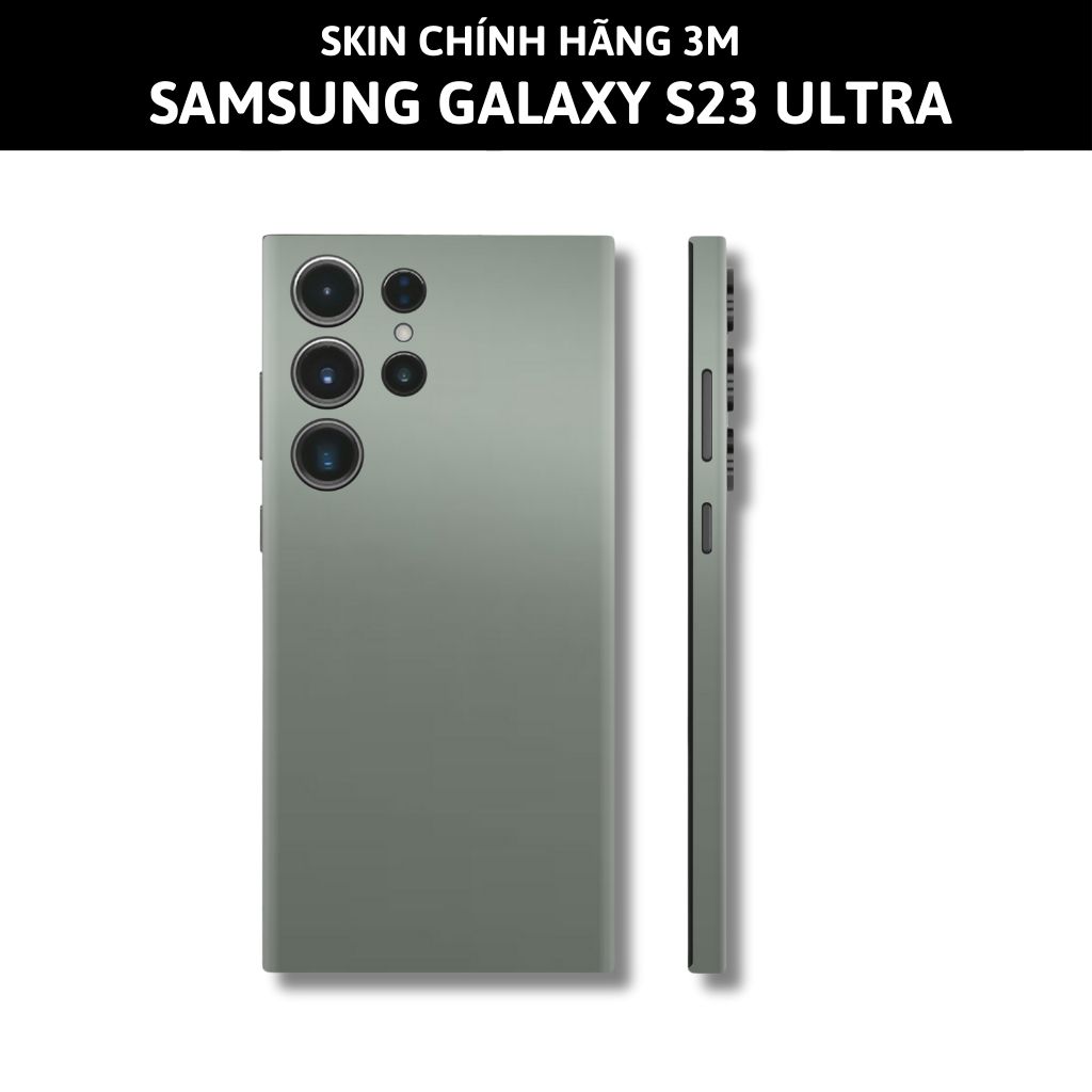 Skin 3m samsung galaxy s23, s23 plus, s23 ultra full body và camera nhập khẩu chính hãng USA phụ kiện điện thoại huỳnh tân store - Battle Ship Grey - Warp Skin Collection