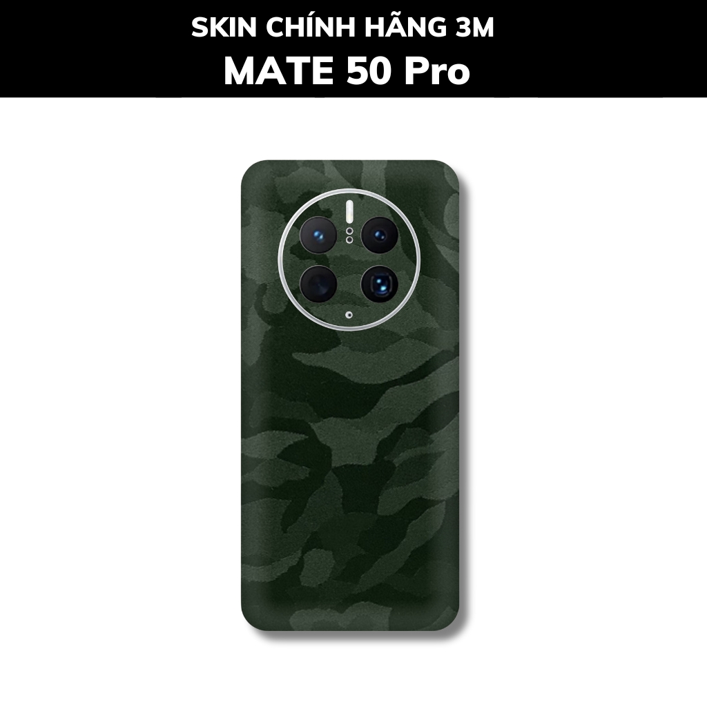 Dán skin điện thoại Huawei Mate 50 Pro full body và camera nhập khẩu chính hãng USA phụ kiện điện thoại huỳnh tân store - Camo Green - Warp Skin Collection